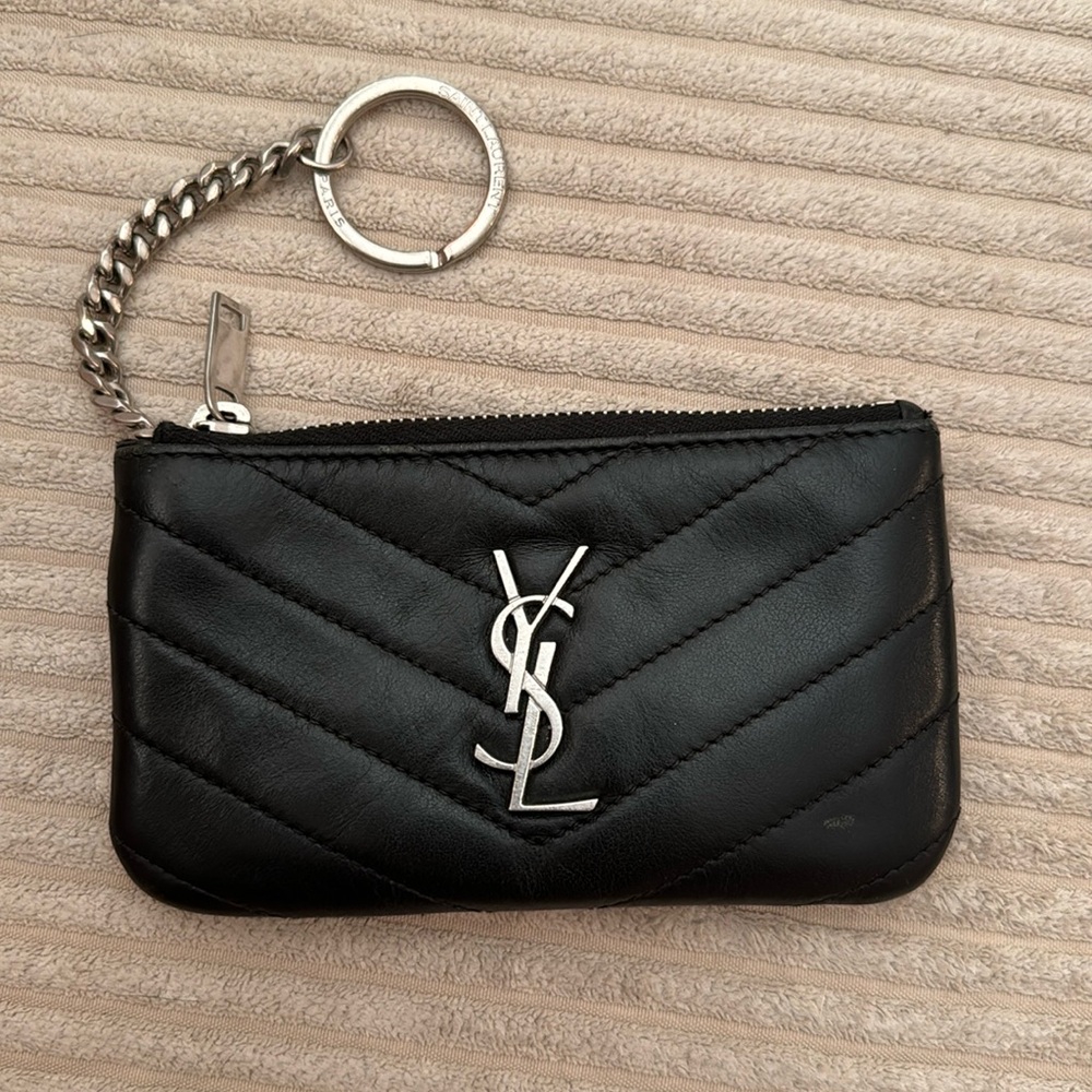 CASSANDRE MATELASSÉ KEY POUCH IN SMOOTH LEATHER